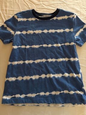 Andy & Evan Blue and White Striped Tie-Dye Tee